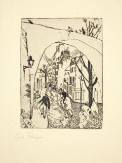 Lionel Feininger - Die Grüne Brücke (The Green Bridge)