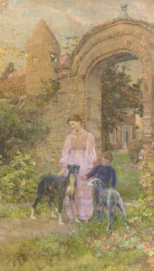 Lionel Percy Smythe, R.A., R.W.S. - A Garden Gateway
