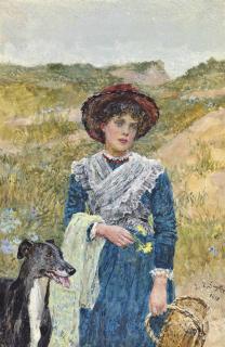 Lionel Percy Smythe, R.A., R.W.S. - Across The Sand Dunes