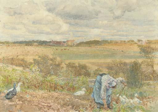Lionel Percy Smythe, R.A., R.W.S. - Digging potatoes