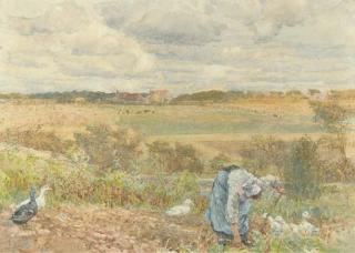 Lionel Percy Smythe, R.A., R.W.S. - Digging potatoes