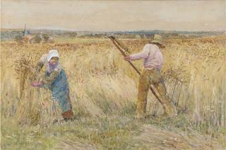 Lionel Percy Smythe, R.A., R.W.S. - The harvesters