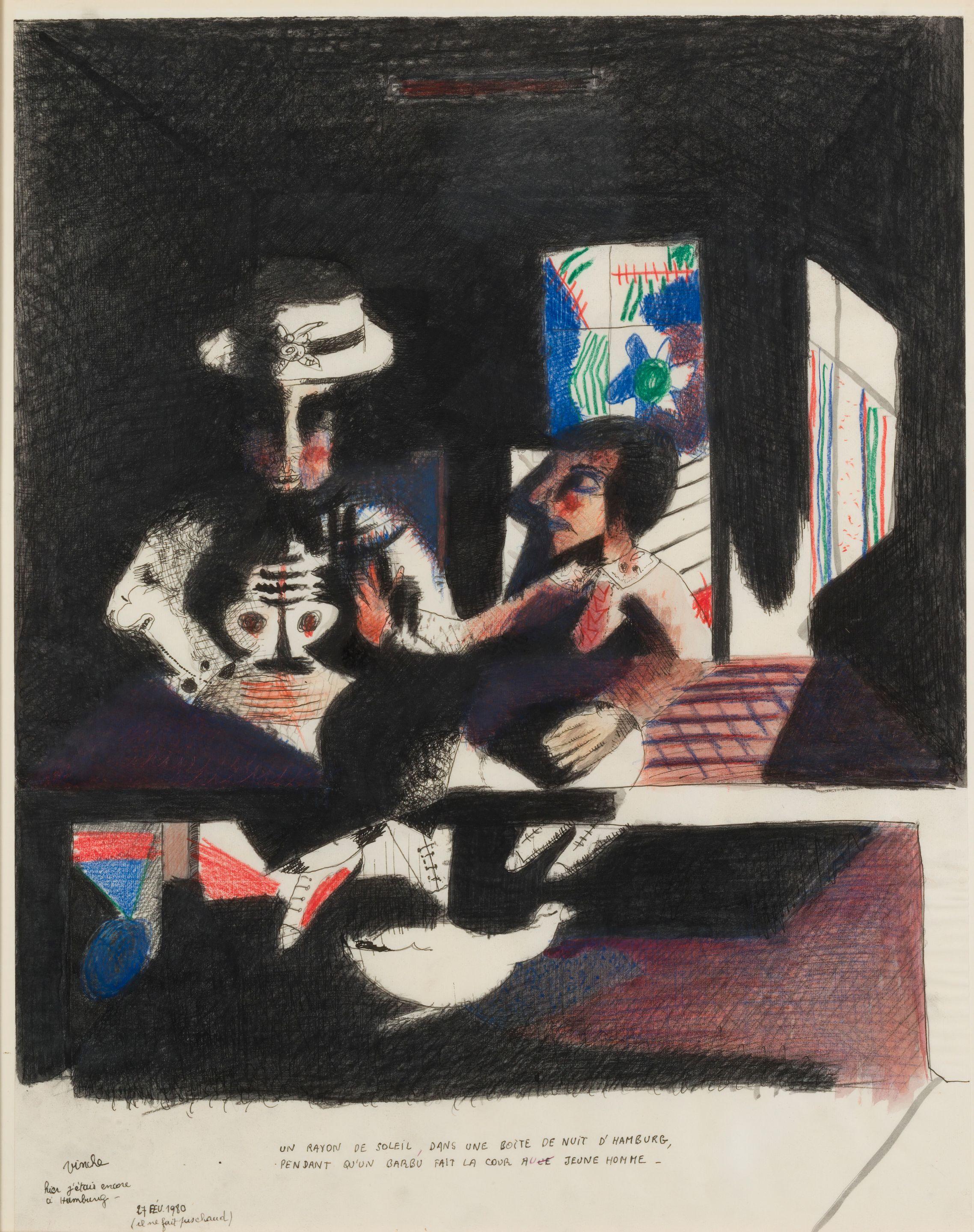 Lionel Vinche - Un rayon de soleil dans une boîte de nuit de Hambourg pendant qu\'un barbu fait la cour au jeune homme