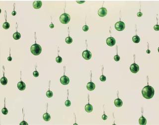 Lisa Milroy - Green Baubles