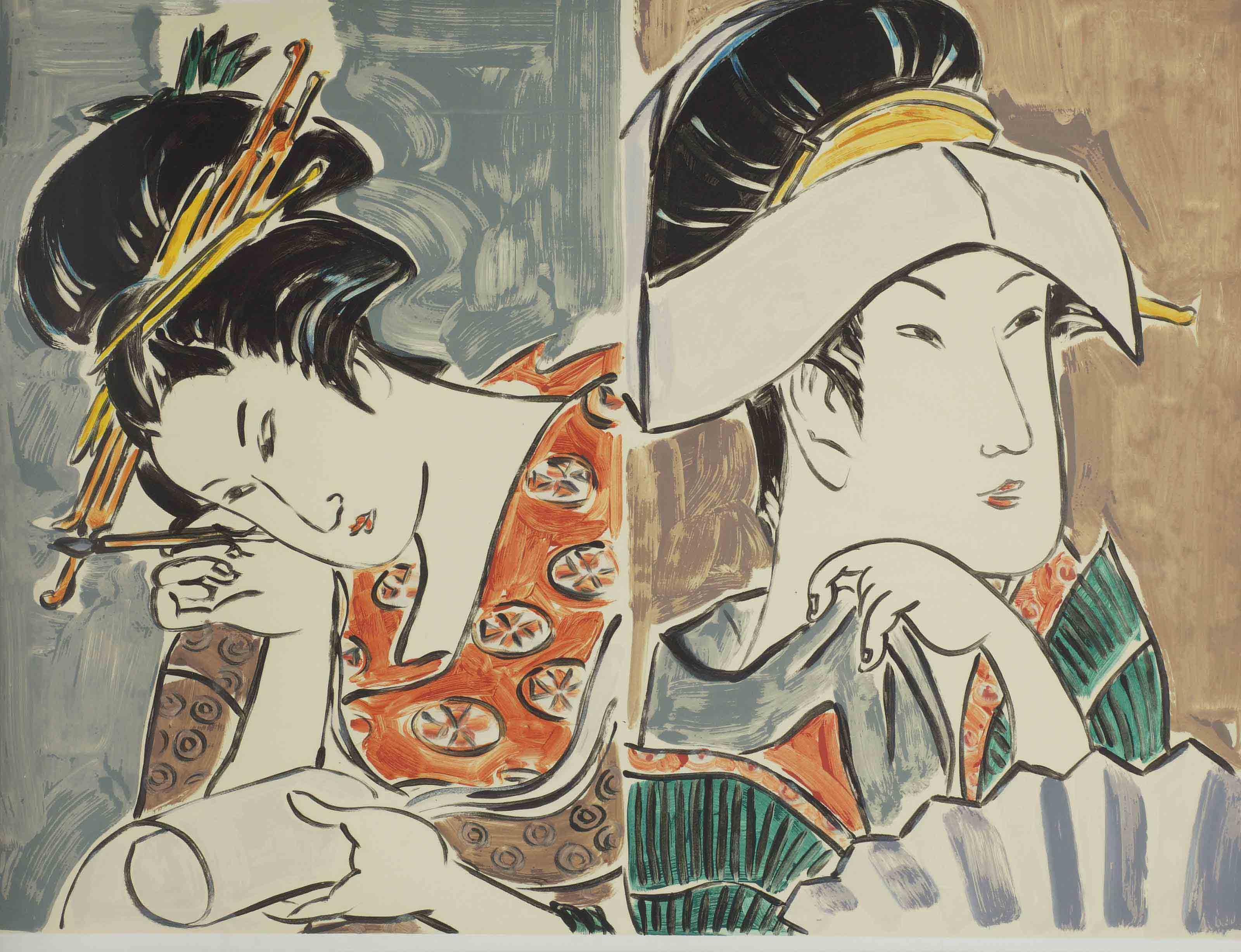 Lisa Milroy - One looking, the other thinking