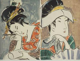 Lisa Milroy - One looking, the other thinking