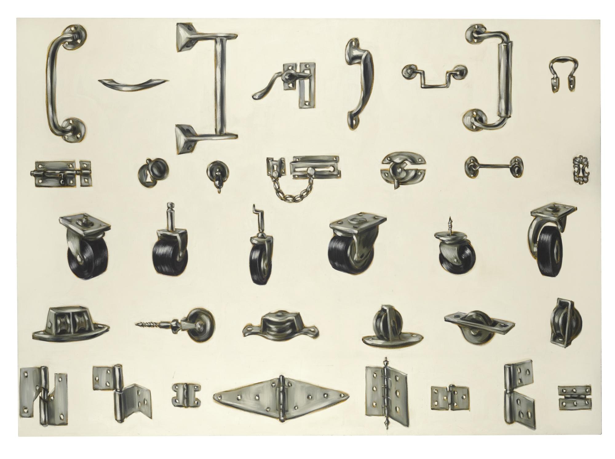 Lisa Milroy - Pulleys, Handles, Castors, Locks And Hinges