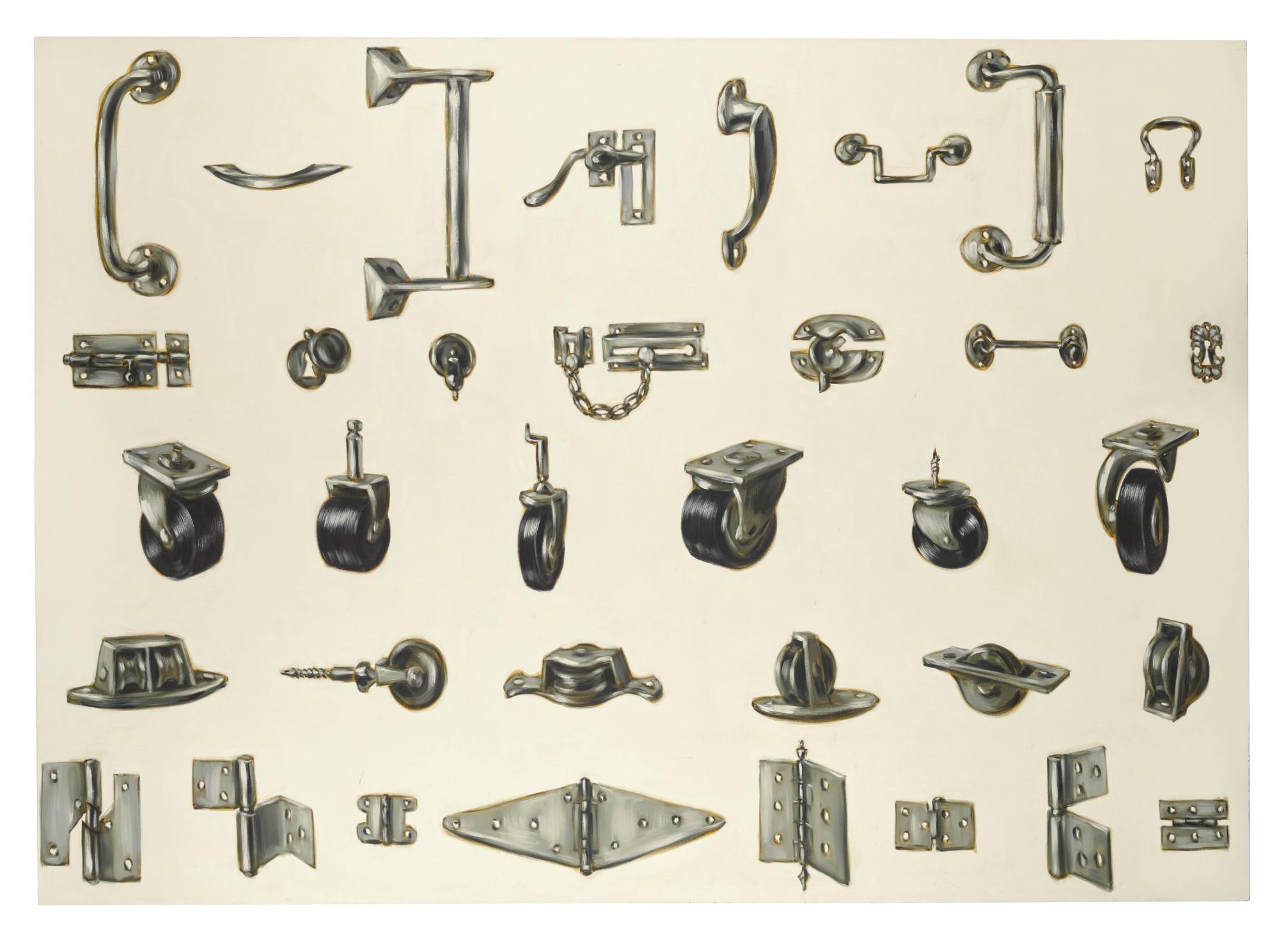 Lisa Milroy - Pulleys, Handles, Castors, Locks And Hinges