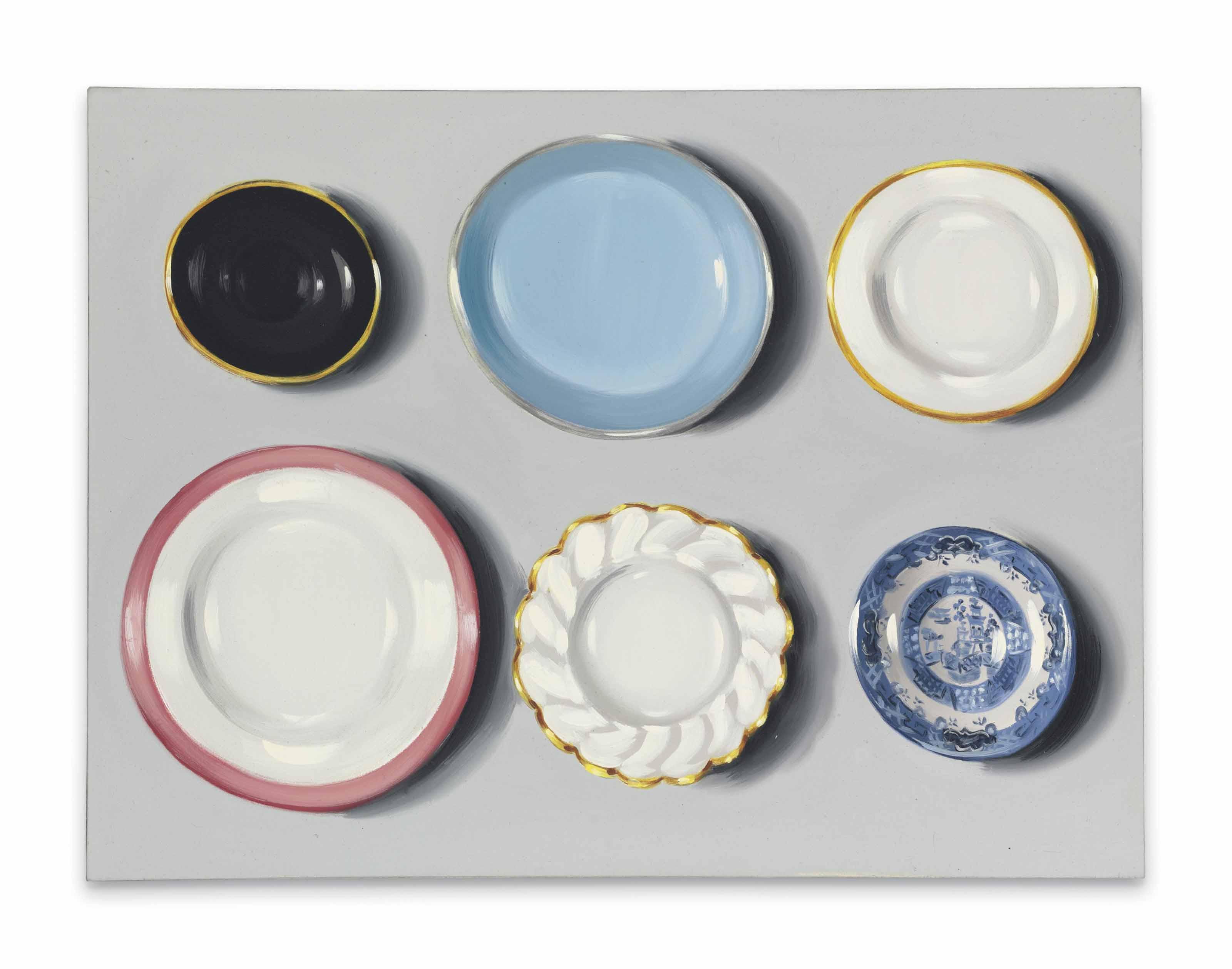 Lisa Milroy - Untitled (Plates)