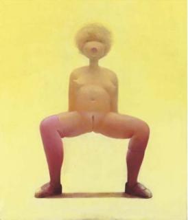 Lisa Yuskavage - Rorschach Blot