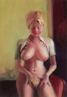 Lisa Yuskavage - Screwing Her Pussy on Straight