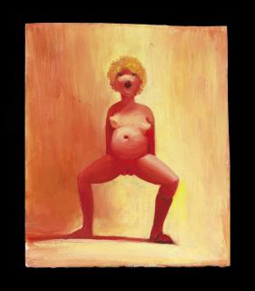 Lisa Yuskavage - Study For Rorschach Blot