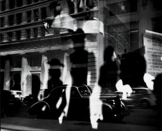 Lisette Model - Reflections, Rockefeller Center, New York, c. 1945, from Twelve Photographs