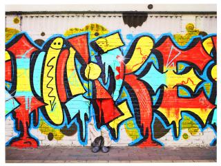 Liu Bolin - Beijing Graffiti No. 2