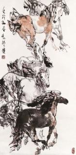Liu Boshu - Seven Horses