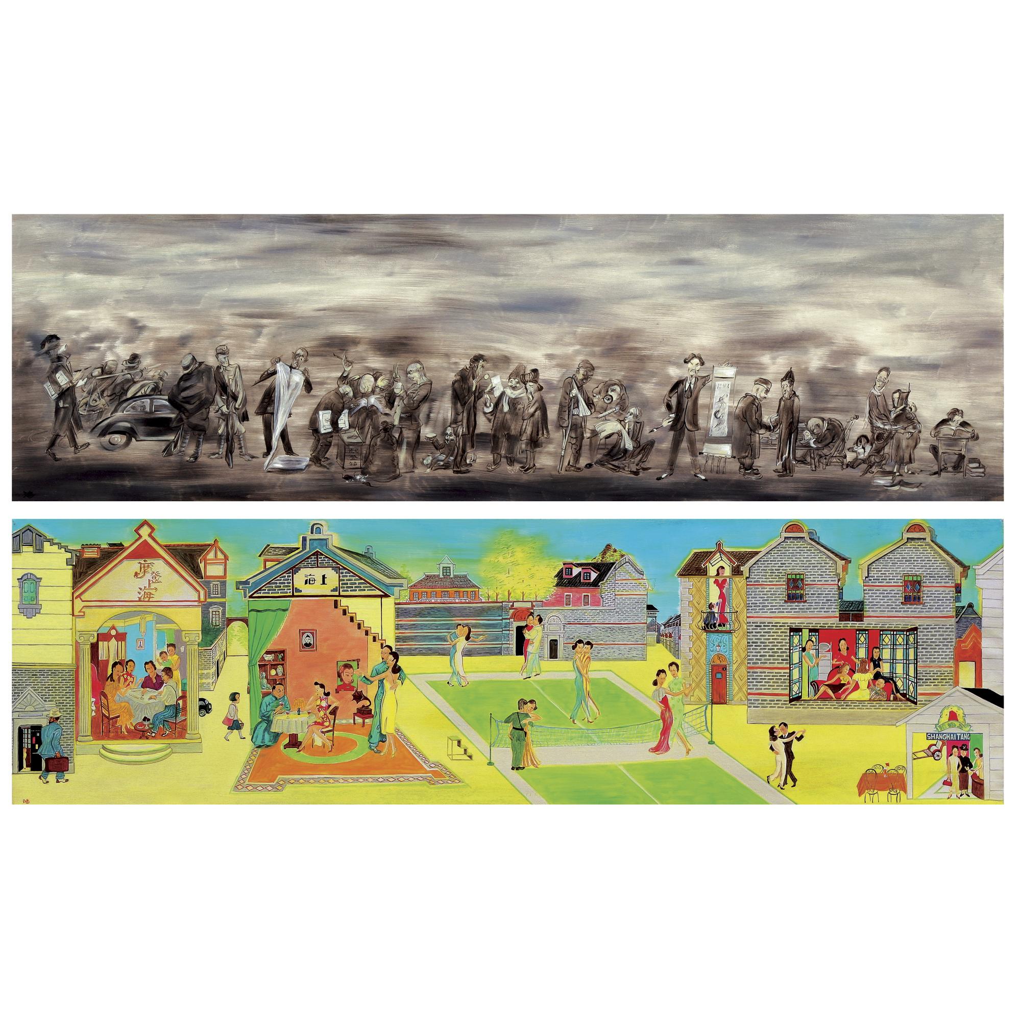 Liu Dahong - Fleeing Refugee / Dancing Ladies