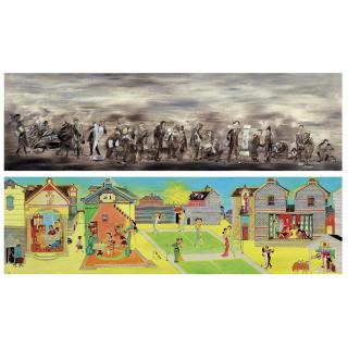 Liu Dahong - Fleeing Refugee / Dancing Ladies