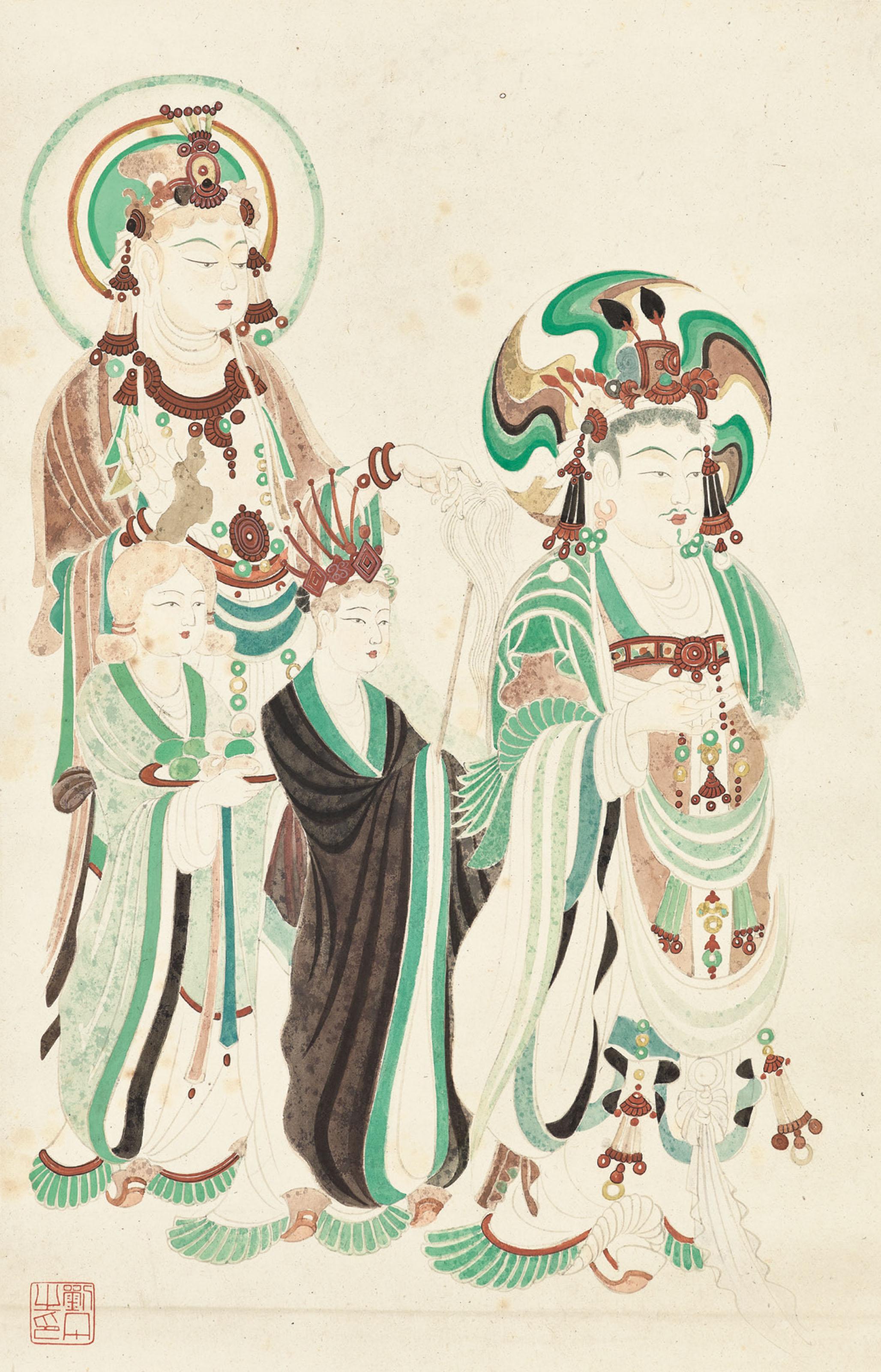 Liu Dan - Dunhuang Figures