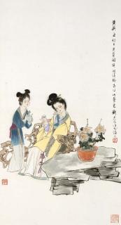 Liu Danzhai - Two Ladies