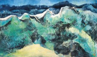 Liu Guosong - Mounted for framing; synthesize material