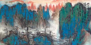Liu Haisu - Mount Huang in Splashed Colour