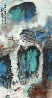 Liu Haisu - Waterfall in Mount Huang