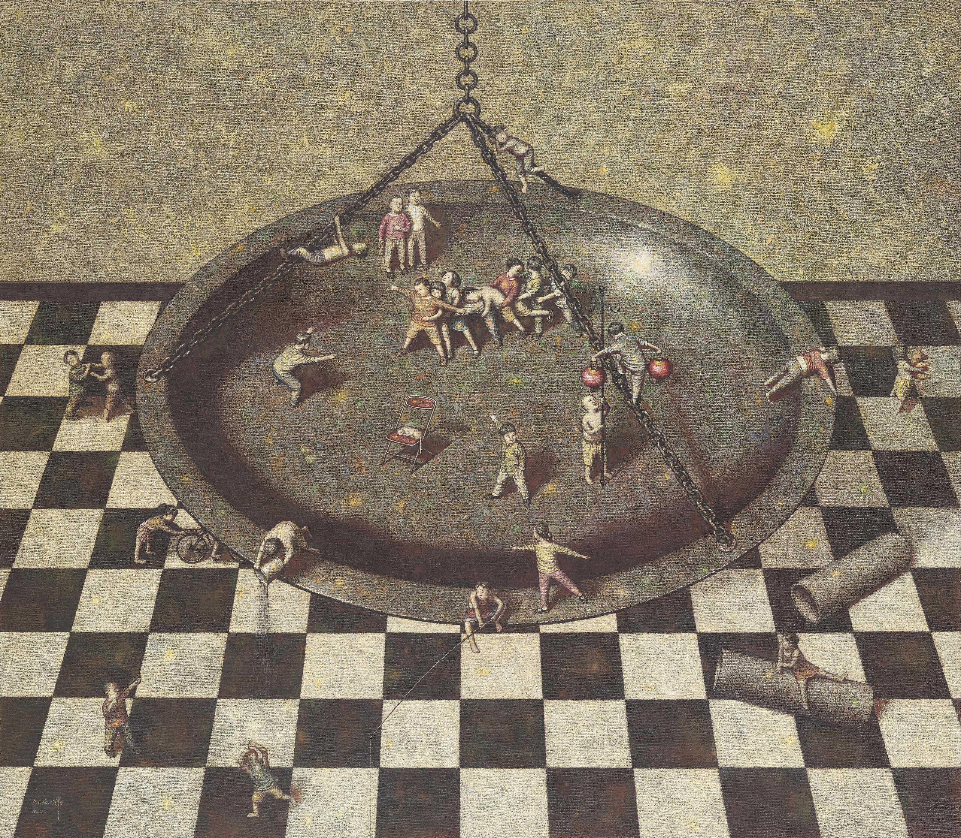 Liu Hong Wei - Checker Series- Eagles and Chicks