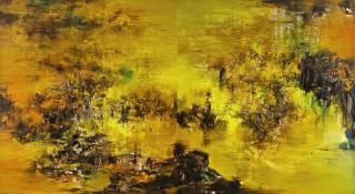 Liu Jiutong -  Shade In The Clouds To Offset The Moon (Diptych)