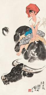 Liu Jiyou - Buffalo and a Girl