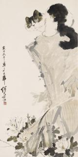 Liu Jiyou - Cat on Rock
