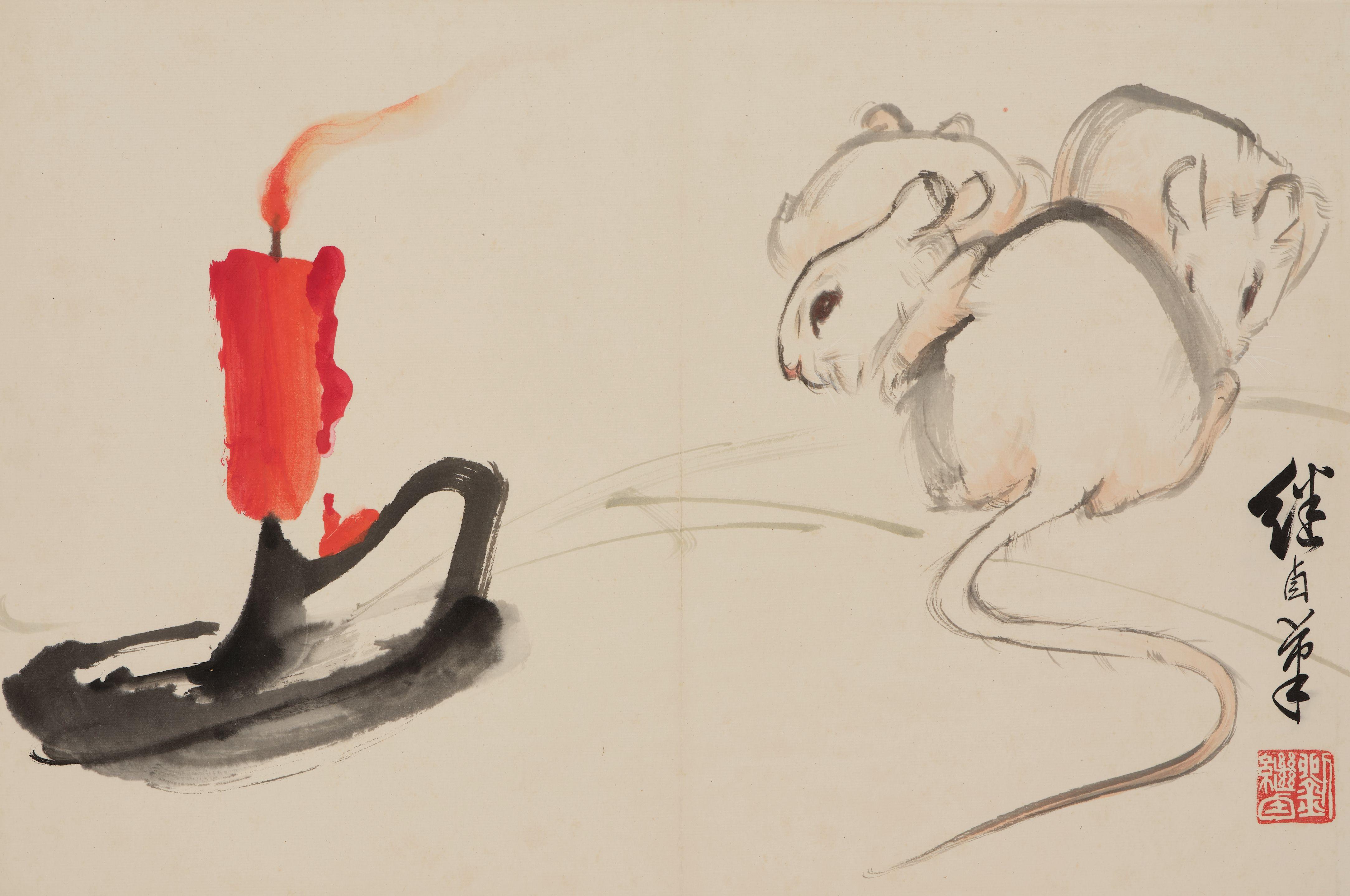 Liu Jiyou - Mice and Candle