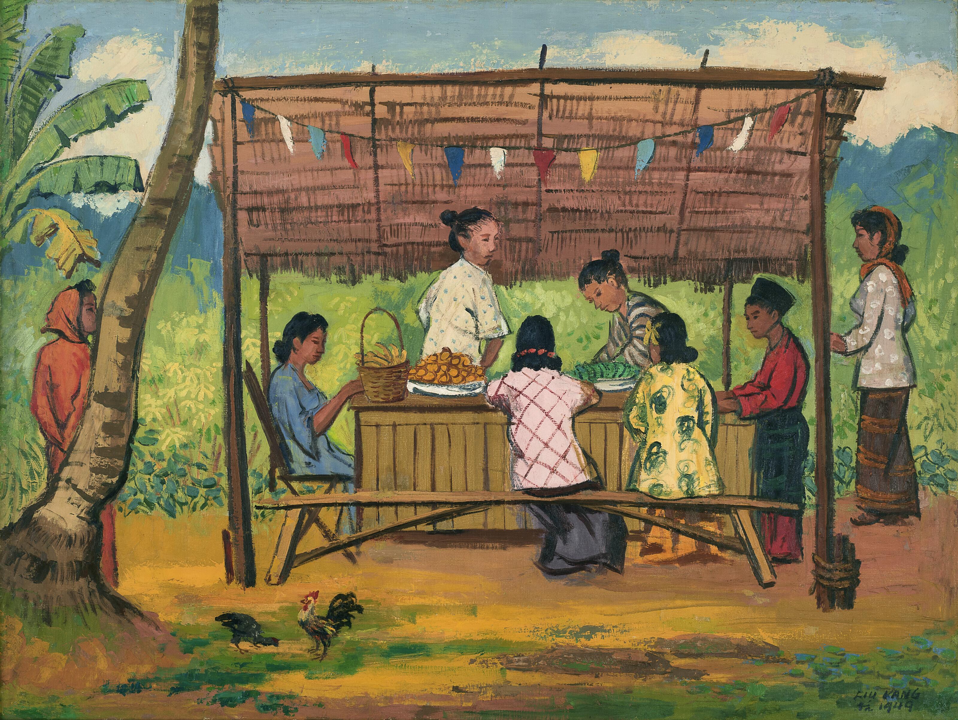 Liu Kang - Roadside Stalls, Malaya