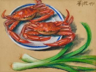 Liu Kang - Still life with Crabs
