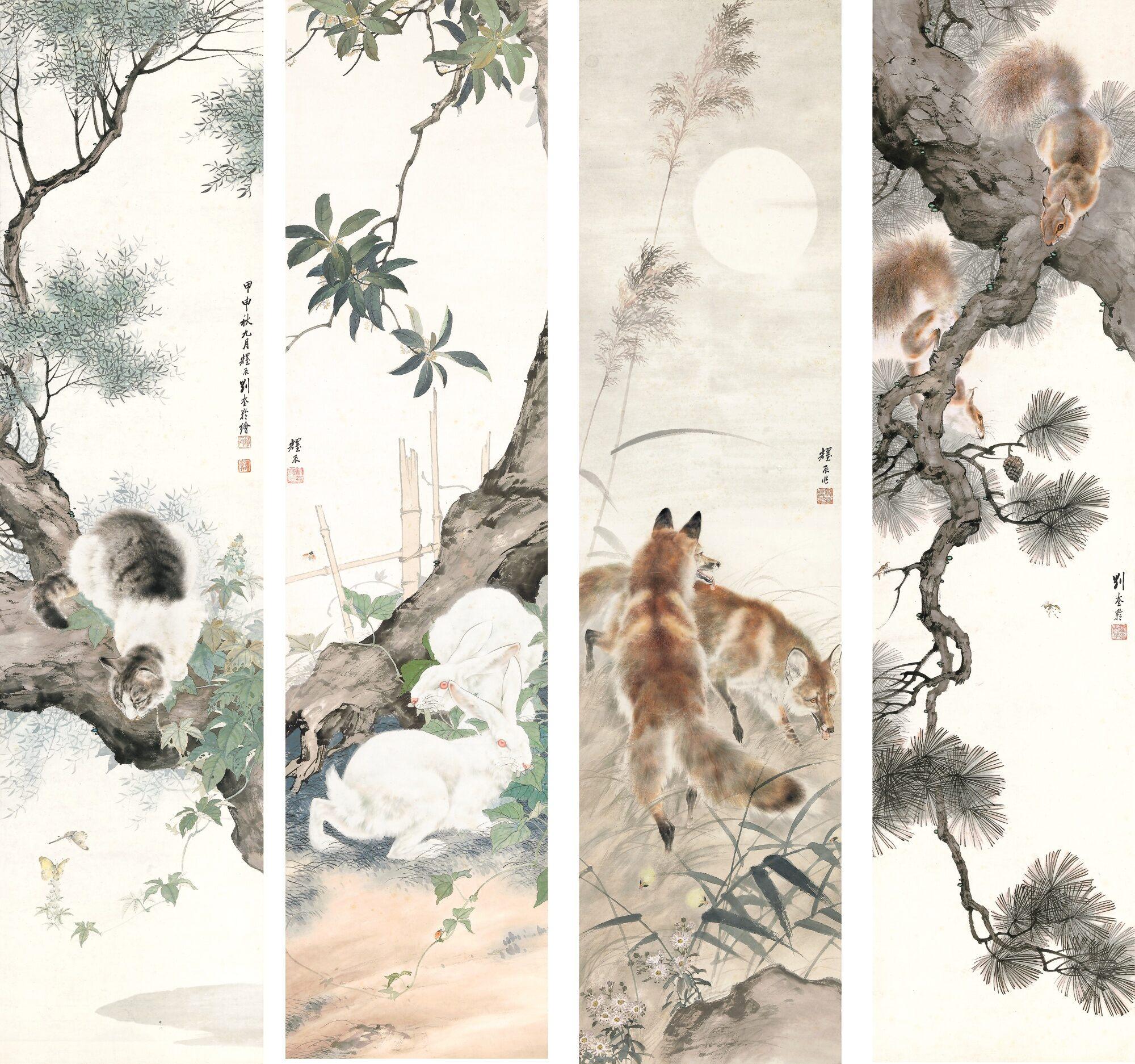 Liu Kuiling - Squirrels; Foxes; Rabbits; Cats