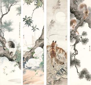 Liu Kuiling - Squirrels; Foxes; Rabbits; Cats