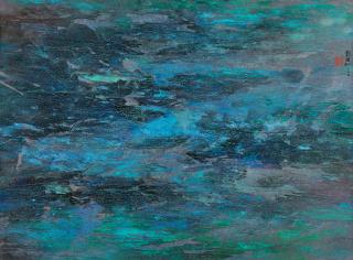 Liu Kuo Sung - Morning at Penjingtan: Jiuzhaigou Series No.74