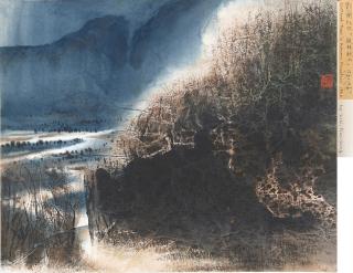 Liu Kuo Sung - Scattered Trees in Autumn Mountain