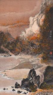 Liu Kuo-Sung - Sunset in Autumn Forest