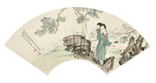 Liu Lingcang - Lady   in the Garden