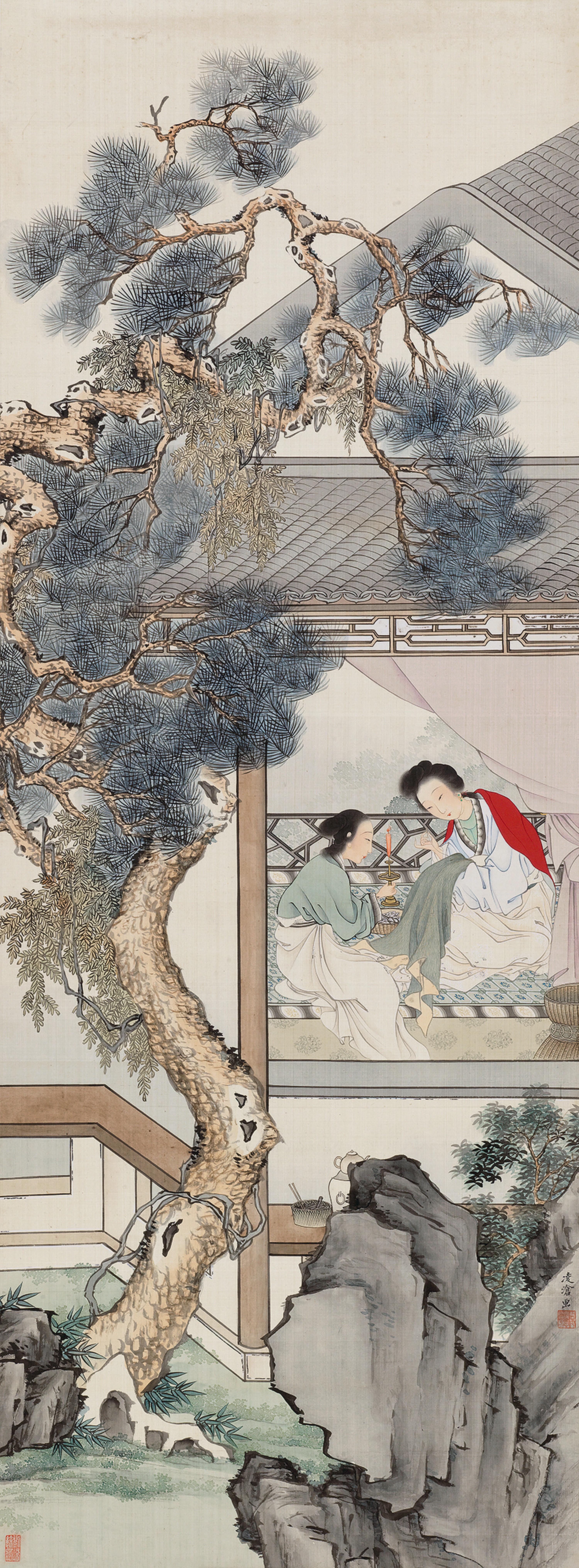 Liu Lingcang - Two Beauties