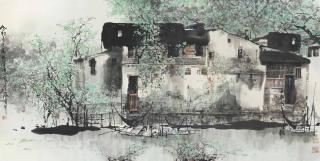 Liu Maoshan - Spring Scene In Lake Village
