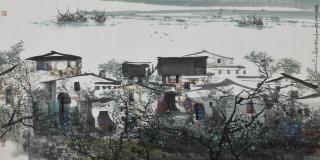 Liu Maoshan - Water Village in Spring