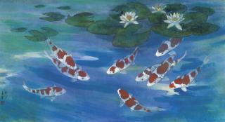 Liu Mengkuan - Carps in Colourful Pond