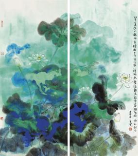 Liu Mengkuan - Lotus in Splashed-Colour