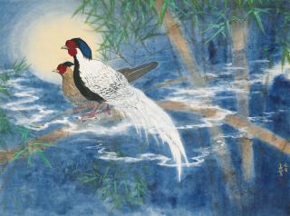 Liu Mengkuan - Precious Birds Under Moonlight