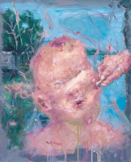 Liu Wei - Artist self-portrait - No like smoking