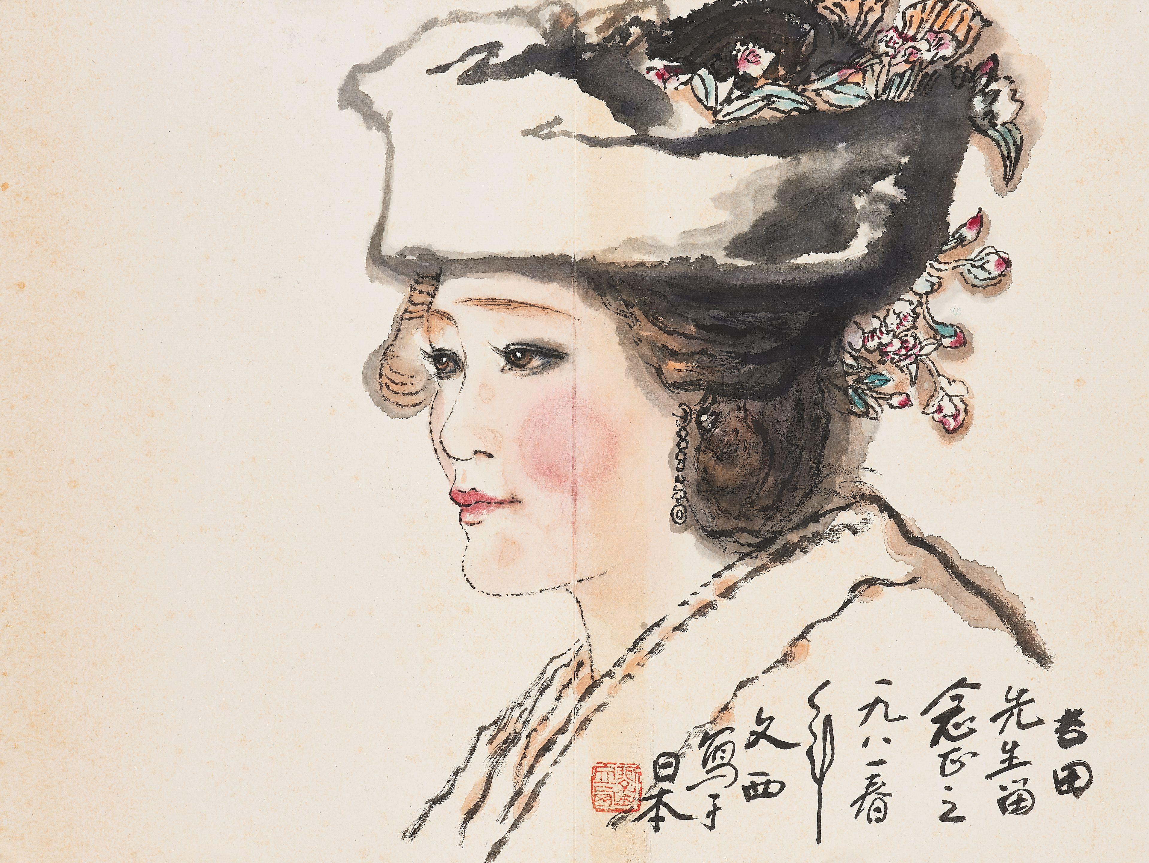 Liu Wenxi - A Lady with a Hat