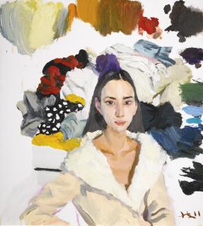 Liu Xiaodong - Girl In Front Of Wardrobe