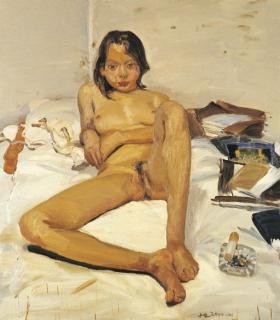 Liu Xiaodong - Reclining Nude & Sketch