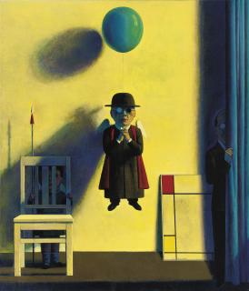 Liu Ye - Composition in Red, Yellow and Blue